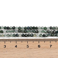 Chapelets de perles en agate mousse naturelle&nbsp;X-G-A129-3mm-01