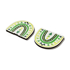 Bedruckte Holzanhänger mit St. Patrick's Day-Motiven&nbsp;WOOD-V002-02E