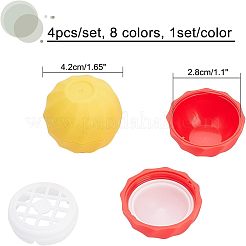 8 Satz 8 Farben leere Lippenbalsam-Kugelbehälter aus Kunststoff&nbsp;MRMJ-CA0001-02