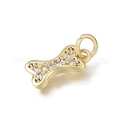Ciondoli in ottone con pavé di zirconi chiari&nbsp;LS-CU-L001-07G