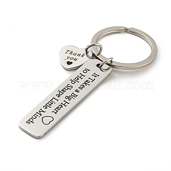Lehrertag Geschenk 201 Edelstahl Wort Danke Schlüsselanhänger&nbsp;KEYC-E040-05P-01