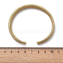 Geflochtene Armreifen aus 304er Edelstahl für Damen&nbsp;BJEW-A067-08G
