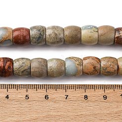 Natürliche Aqua Terra Jaspis Perlen Stränge&nbsp;G-L624-D03-8x6mm