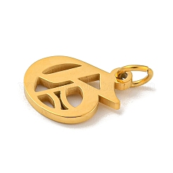 Breloques en acier inoxydable 304 plaquées par ions (IP)&nbsp;STAS-I010-01G-G