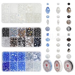 Set di perline di vetro fai da te galvanizzate&nbsp;DIY-YW0013-09