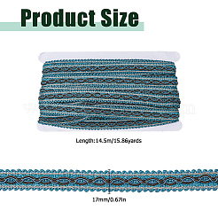 Ruban de dentelle en polyester de 14.5 m&nbsp;OCOR-WH0101-244C