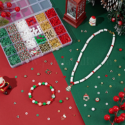 Kits de accesorios para hacer joyas de diy con temática navideña&nbsp;DIY-PH0032-75