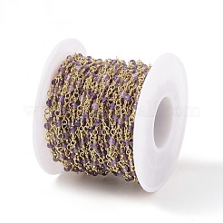 Catene di perline fatte a mano con ametista naturale da 3.28 piede&nbsp;X-CHC-K008-A06