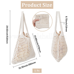 Umhängetaschen aus Polyesterstrick für Damen&nbsp;AJEW-WH20018-297B
