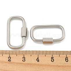 Breloques à fermoir mousqueton à vis en acier inoxydable 304 anti-ternissement&nbsp;LS-STAS-C092-05H-P