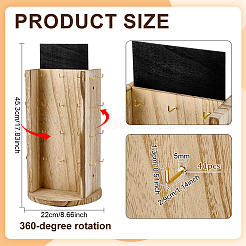 Expositor de pendientes de madera&nbsp;EDIS-WH0016-083B