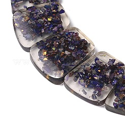 Diaspro imperiale naturale tinto con fili di perline di resina&nbsp;G-Q017--E05-01E