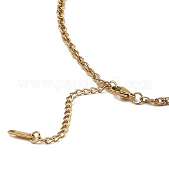 Collana a catena in maglia di acciaio inossidabile 304&nbsp;BJEW-B072-02G