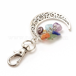 Décorations de pendentifs en pierres précieuses naturelles sur le thème du chakra&nbsp;HJEW-JM00644