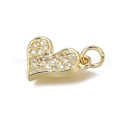 Latón micro pavimenta claro cubic zirconia encantos&nbsp;CU-L001-19G-06