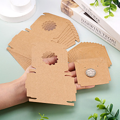 Quadratische Schmuckaufbewahrungsboxen aus Kraftpapier&nbsp;CON-TAC0001-04A