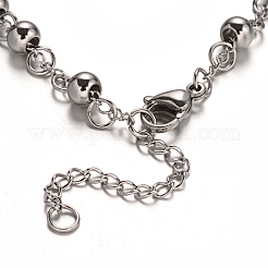 Bracelets de chapelet résistants au ternissement avec croix&nbsp;BJEW-E282-03P