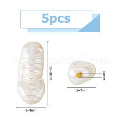 5 perla keshi naturale barocca&nbsp;PEAR-HS0001-08