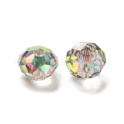 Perles en verre electroplate transparent &nbsp;GLAA-L046-02C