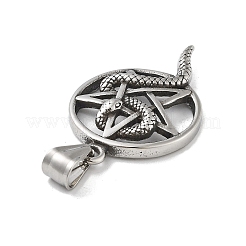 Ciondoli in acciaio inox 304&nbsp;STAS-M336-02E-AS
