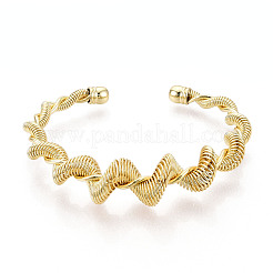 Messing-Manschettenarmbänder&nbsp;BJEW-N035-02G