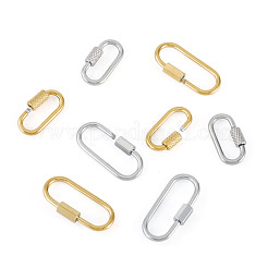 8 Stück 4 Stile 304 Edelstahl Schraube Karabiner Schloss Charms&nbsp;STAS-TA0005-52