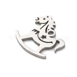 Anlaufgeschützte Charms aus Edelstahl 201&nbsp;STAS-Q015-12P