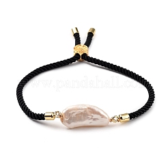 Verstellbare Nylon Twisted Cord Slider Armbänder Sets&nbsp;BJEW-JB05322