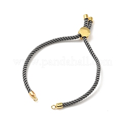 Bracelets coulissants en corde milan torsadée à moitié finis&nbsp;FIND-G032-01G-03