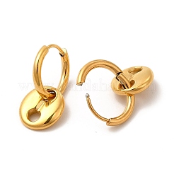 Pendientes de aro colgantes con forma de grano de café&nbsp;EJEW-P219-17G