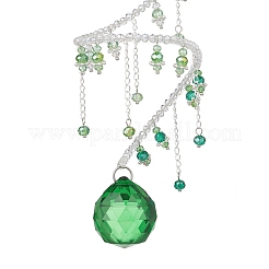 Attrape-soleil suspendus en forme de larme de verre&nbsp;HJEW-TA00413-01