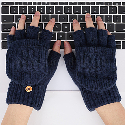 Fingerlose Winterhandschuhe aus Alpakawolle und Elastan&nbsp;AJEW-WH20042-30D