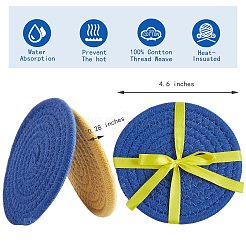 8pcs 8 Farben Baumwollfadengewebe heiße Topflappen&nbsp;DIY-SZ0003-67