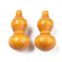 Perles de bois naturel peintes à la bombe&nbsp;WOOD-N012-001