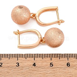 Orecchini a cerchio in ottone luccicante&nbsp;EJEW-K300-29G