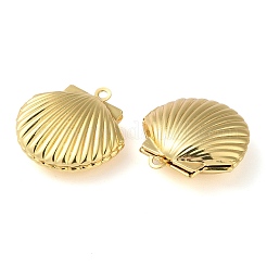 Pendentifs médaillon en laiton de placage&nbsp;LS-KK-M269-11G