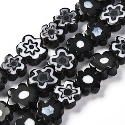 Chapelets de perle de millefiori en verre manuelles&nbsp;X-LAMP-J035-8mm-01