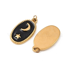 Pendentifs en acier inoxydable 304 émaillés&nbsp;STAS-G364-17G-03