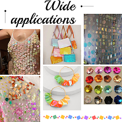 80 g 10 colori pendenti in paillettes in pvc&nbsp;FIND-SC0023-20A