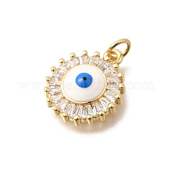 Pendentifs en laiton zircon cubique transparent&nbsp;KK-D255-07G