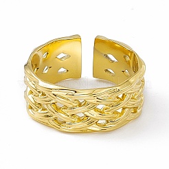 Anillo de acero inoxidable 304 con revestimiento iónico (IP) para mujer&nbsp;RJEW-C060-01G