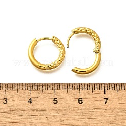 Boucles d'oreilles créoles en acier inoxydable 304 pour femmes&nbsp;EJEW-M068-16A-G