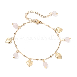 3 bracciale con ciondoli in fluorite naturale&nbsp;BJEW-JB12029