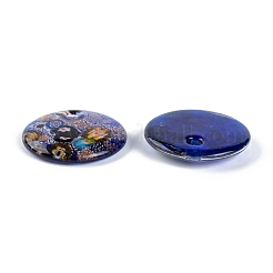 Handgefertigte Silberfolie Murano Anhänger&nbsp;FOIL-S116-2-B