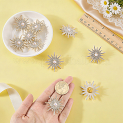 24 broche en plastique avec strass&nbsp;JEWB-WR00006
