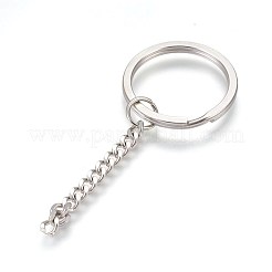 Anlaufgeschützte geteilte Schlüsselringe aus Edelstahl 304&nbsp;STAS-G188-01P-30mm