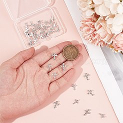 40 Stück 2 Stile Zinklegierung Strass Cabochons&nbsp;FIND-CP0002-11