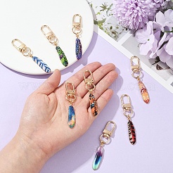 8 pièce 8 styles de pendentifs décoratifs en alliage émaillé&nbsp;KEYC-YW00183