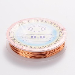Abalorios de vidrio pintado para hornear hebras&nbsp;CWIR-CW0.8mm-14