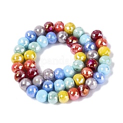Chapelets de perles en verre opaque électrolytique&nbsp;EGLA-N022-17A-B01